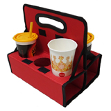 PK-6CUP: Cup Holder for Takeaways, Fit 6 Cups of Beverage, Use in Delivery Backpacks, Drinks Carrier
