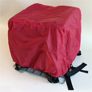 Raincoat for Scooter Delivery Bags, One Size Fits All Bags - Red Color